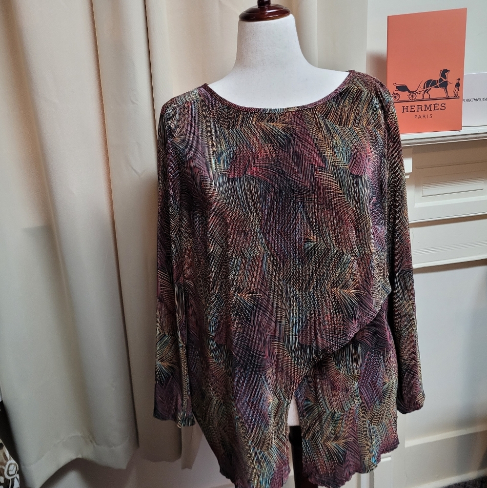 Connected Woman Textured Tunic XL